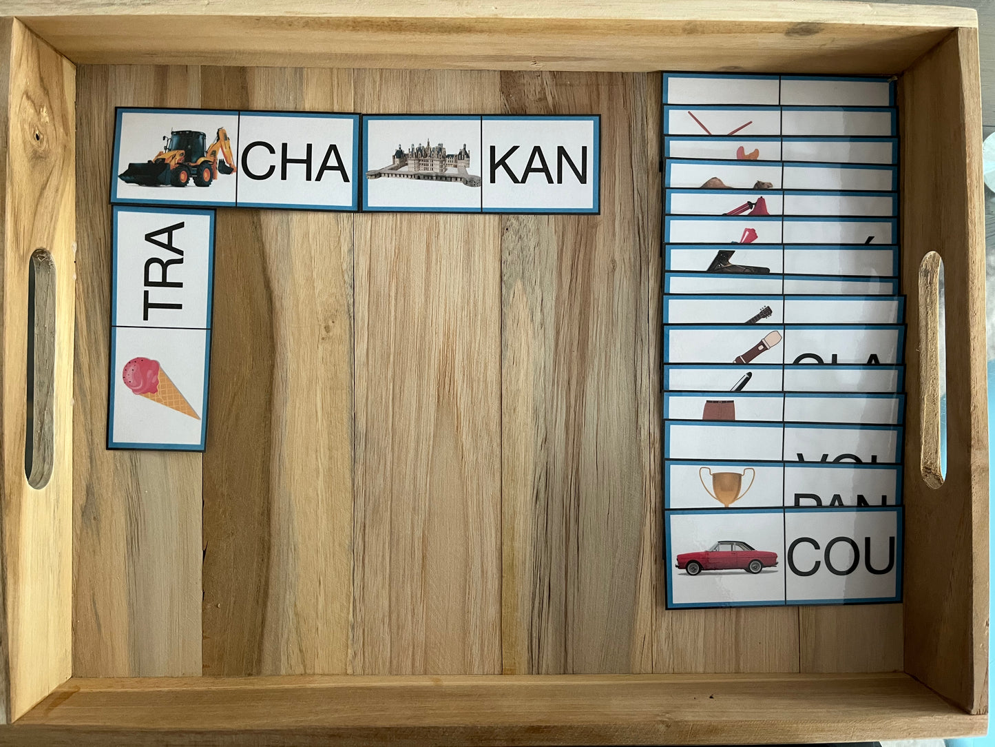 Dominos des syllabes 3 lettres