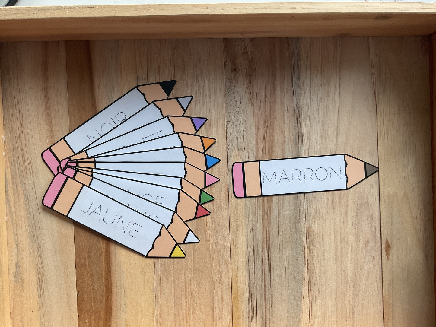 écriture en couleur