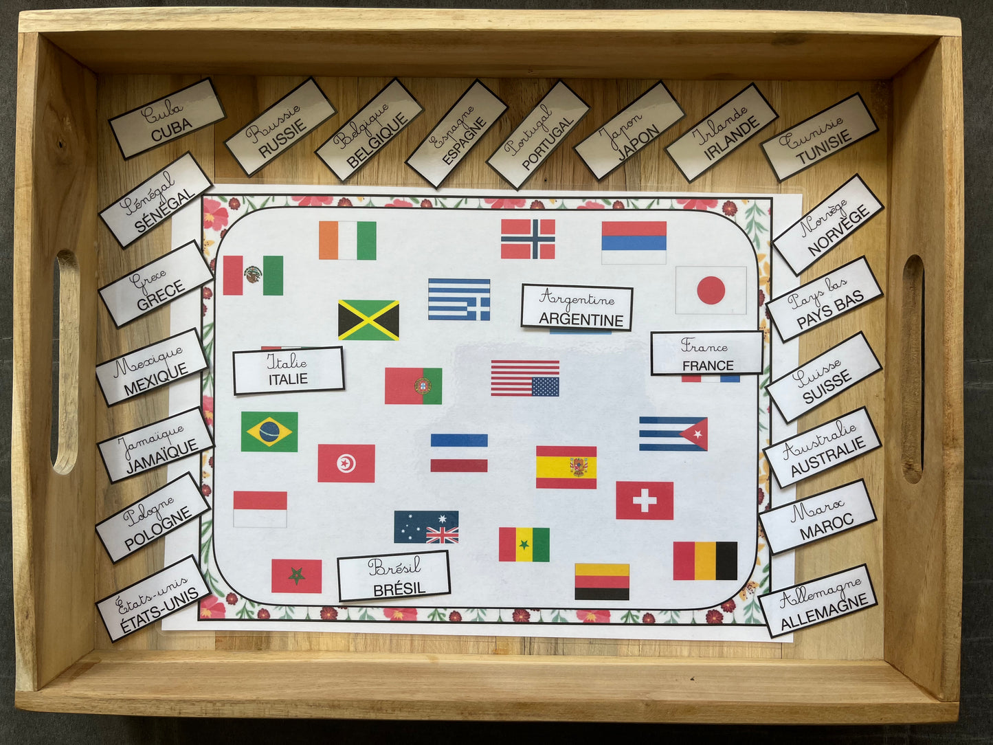 Cherches et trouves les drapeaux