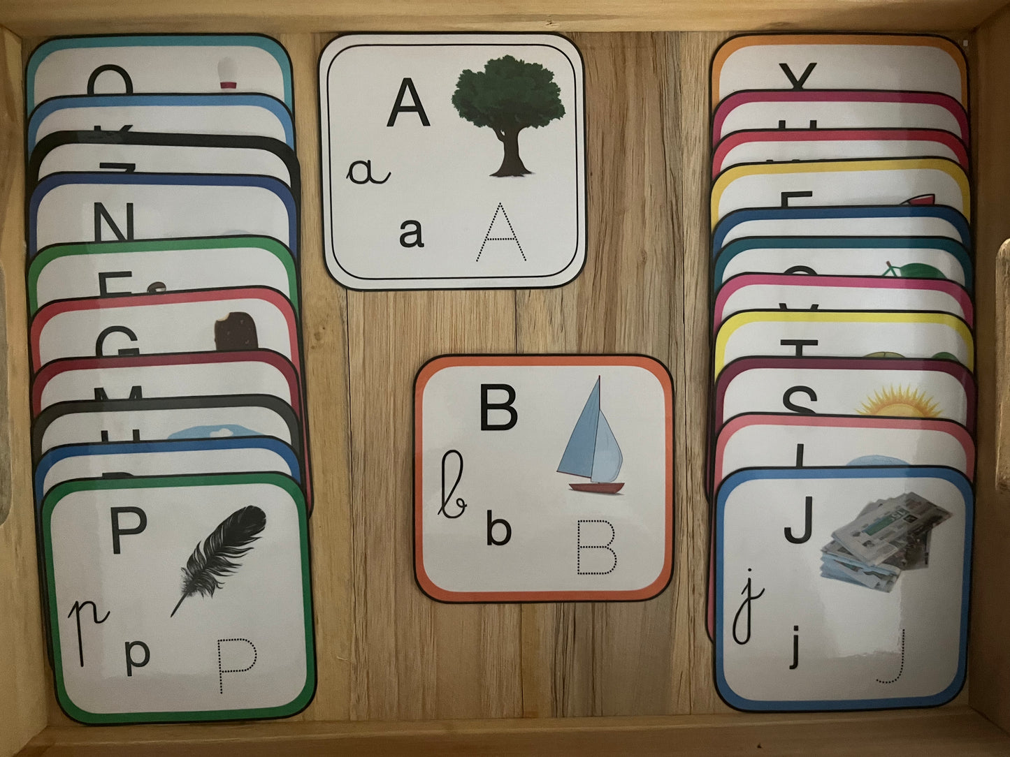 Abécédaire différentes écriture et images