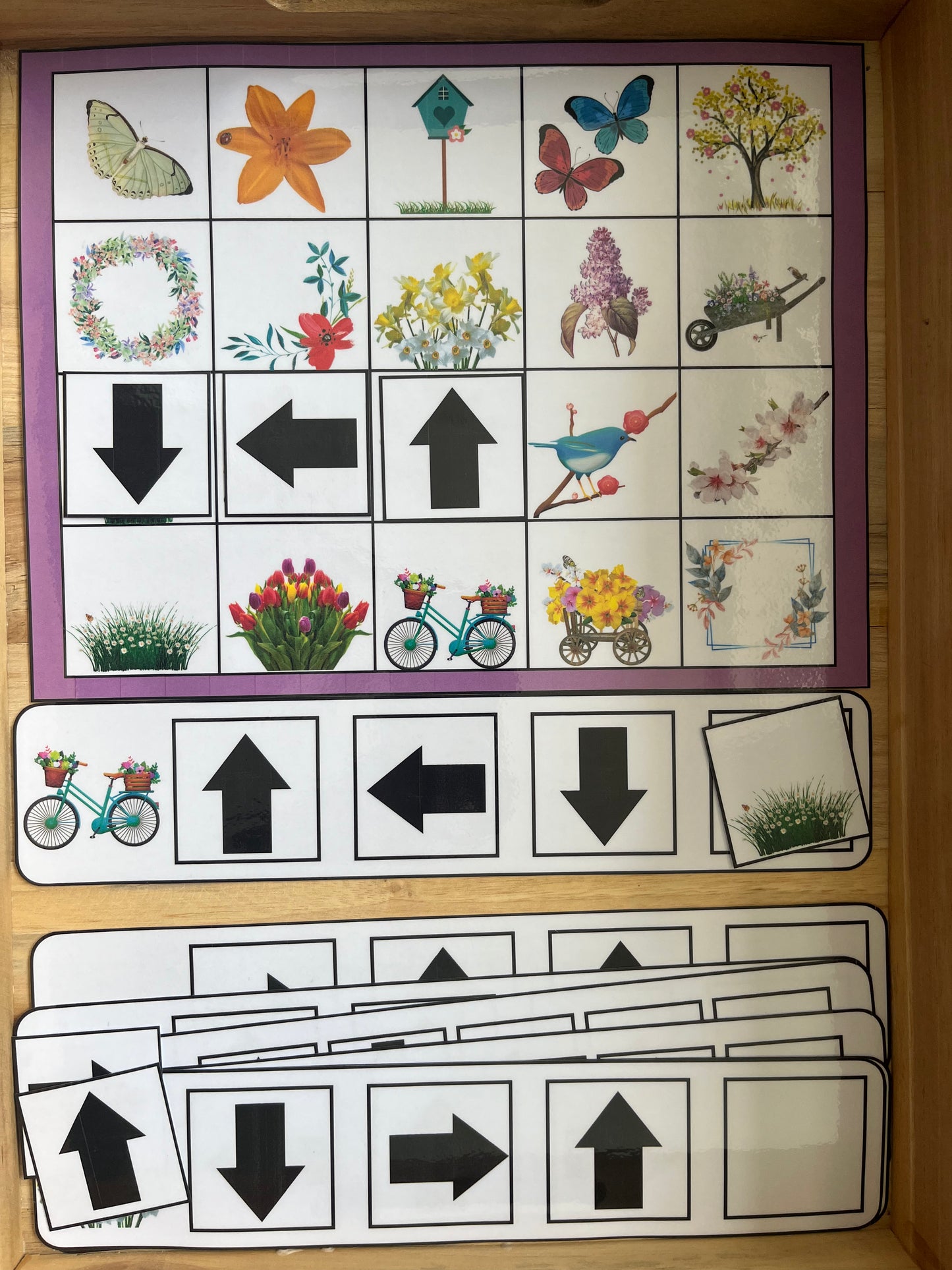 Repère spatial avec flèches