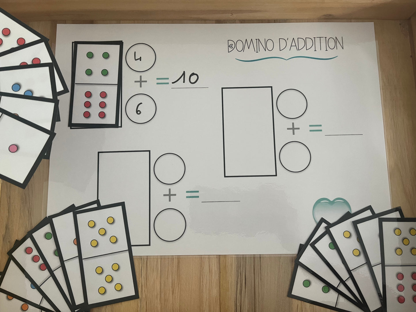 Calcul posé de domino