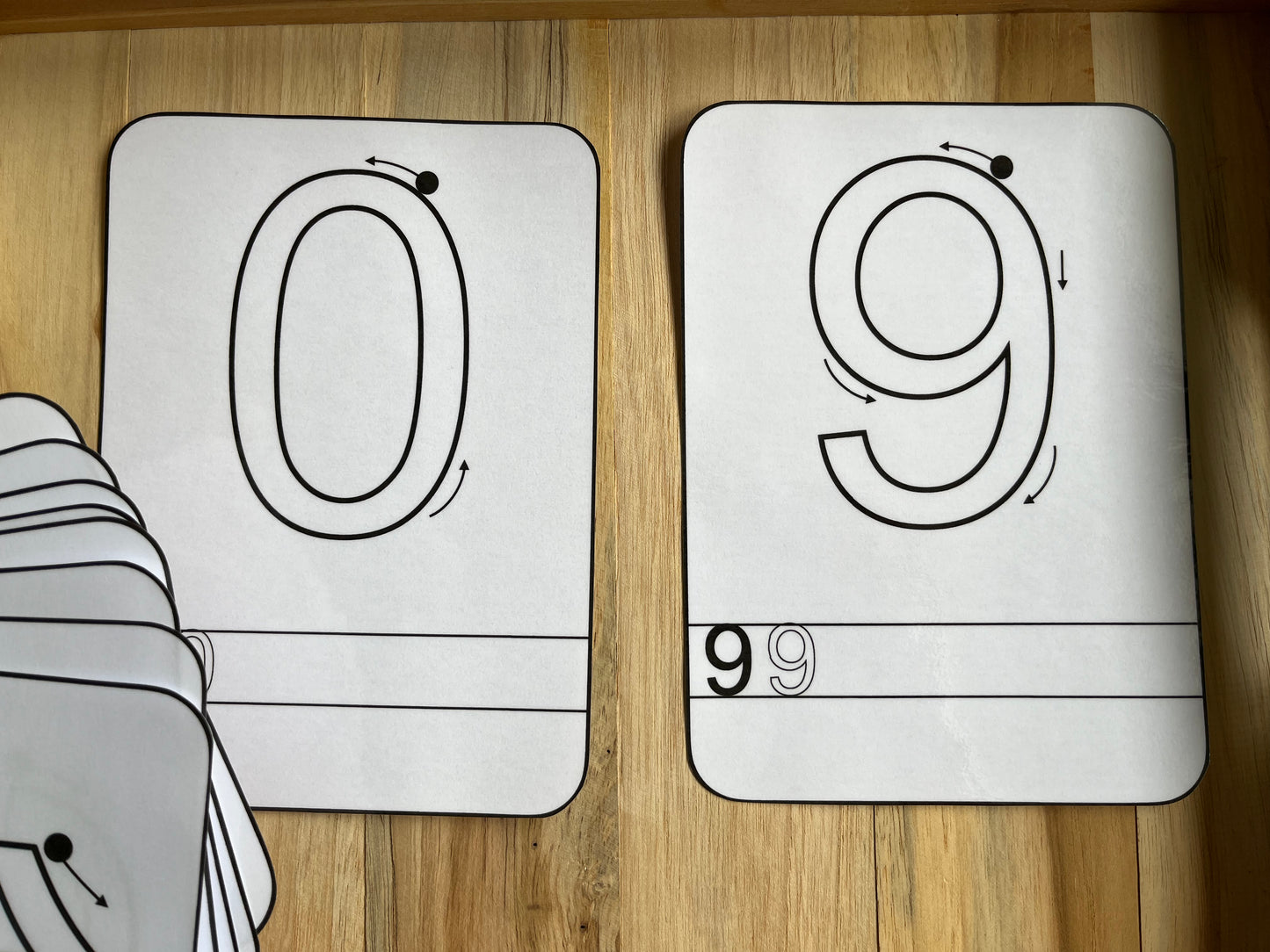 Grandes cartes chiffres