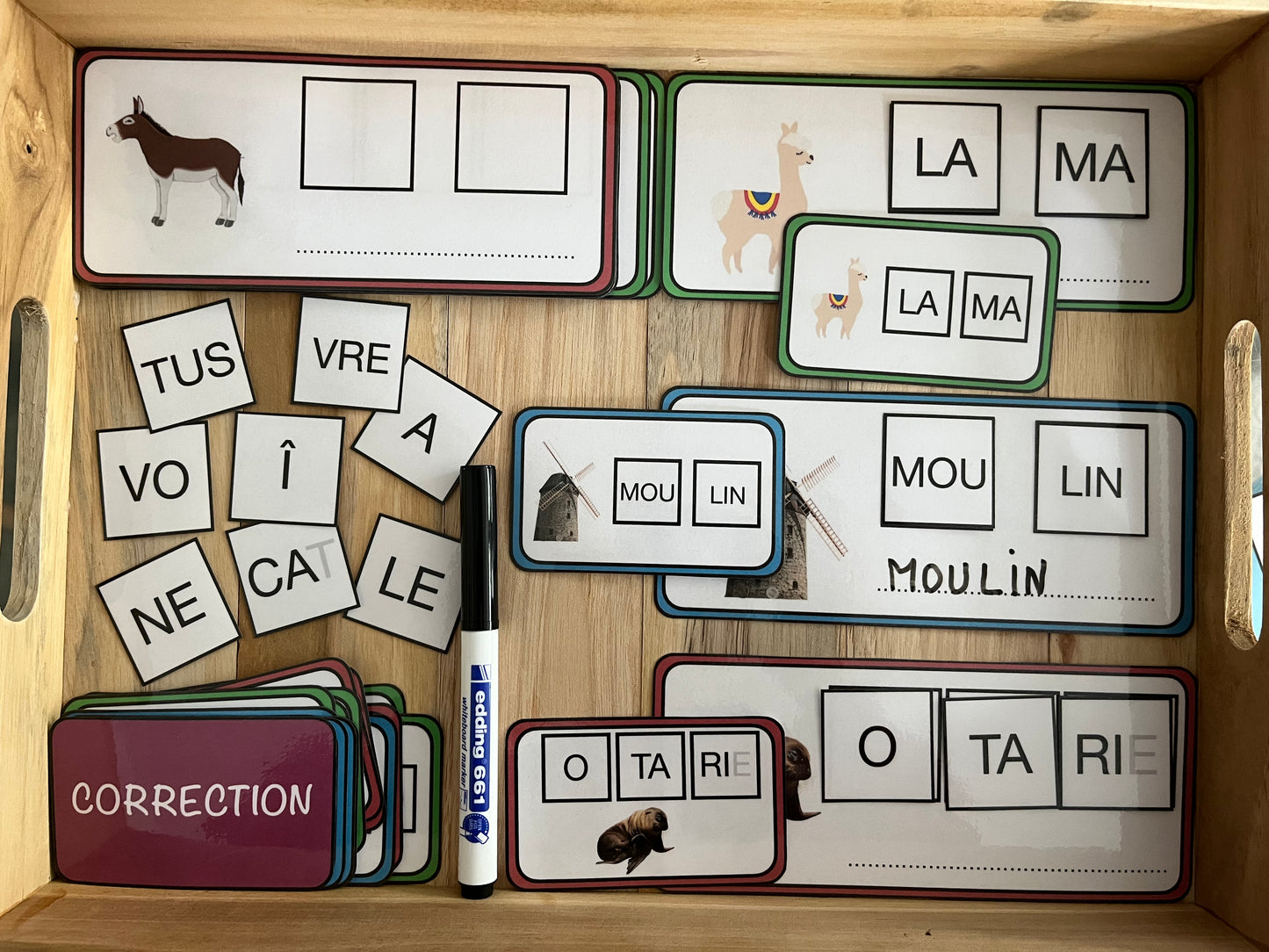 Cartes mots et syllabes
