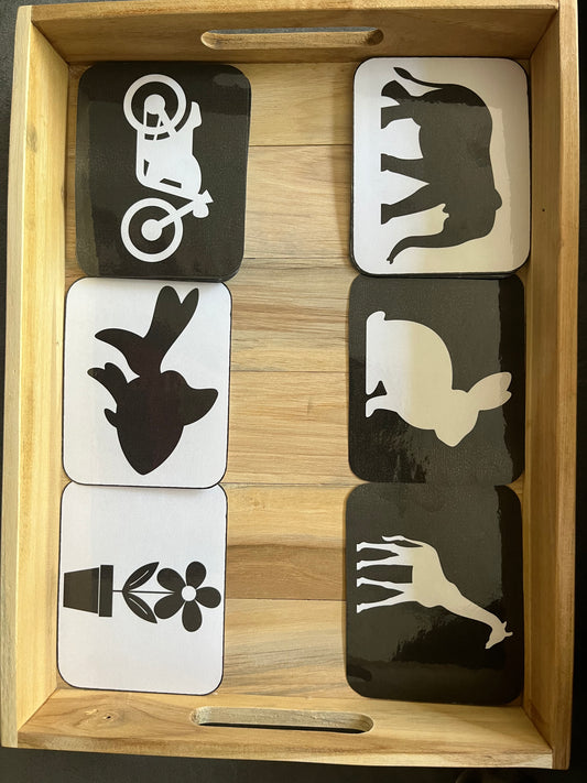 Cartes en noir et blanc