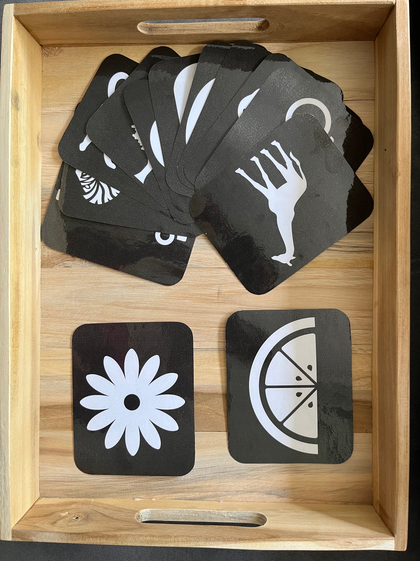 Cartes en noir et blanc