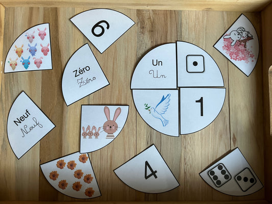 Puzzle rond de nombres