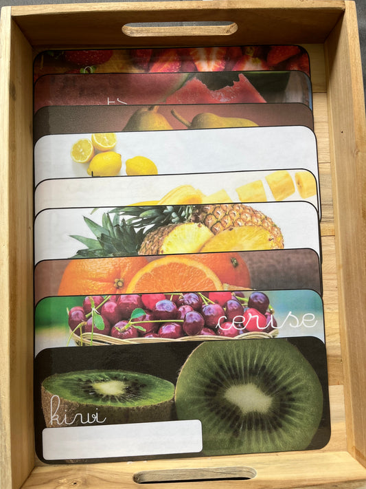 Écriture des noms des fruits