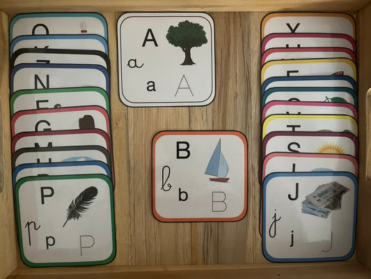 Abécédaire différentes écriture et images