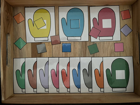 noël: moufles en couleurs