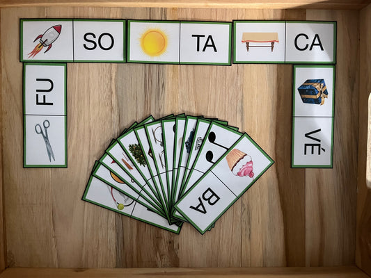 Dominos des syllabes 2 lettres