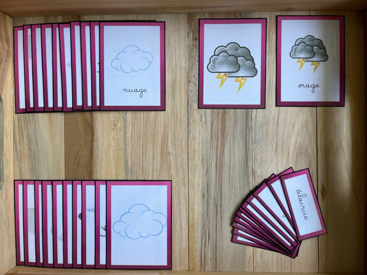 Cartes de nomenclature de la météo