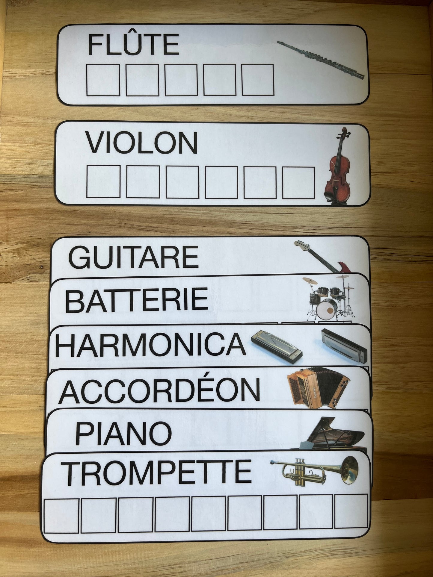 Ecriture des instruments de musique