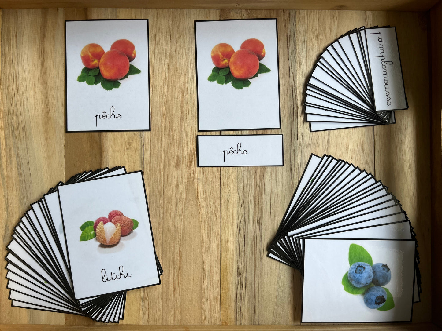 Cartes de nomenclature des fruits