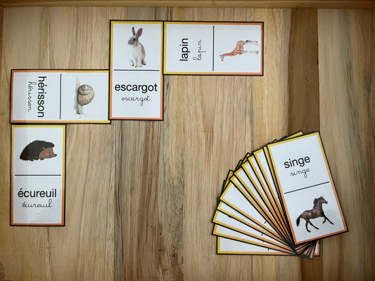 Domino images et mots des animaux