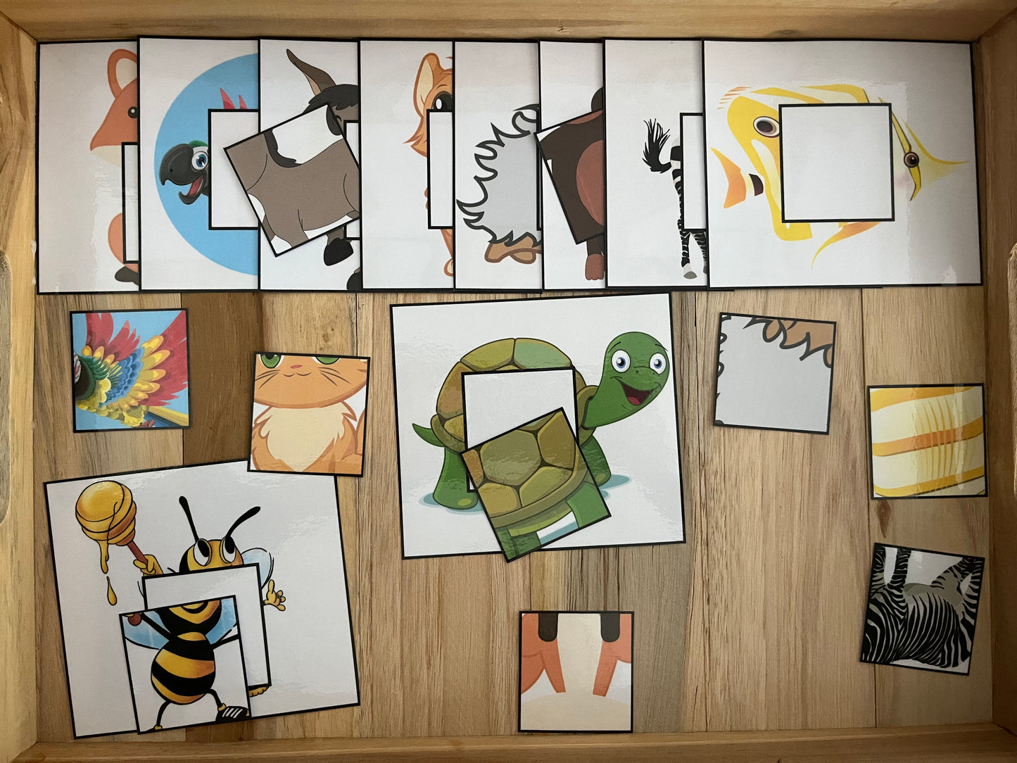 Puzzles des animaux à compléter