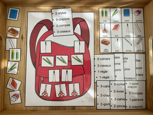 rentrée des classes , dans mon sac