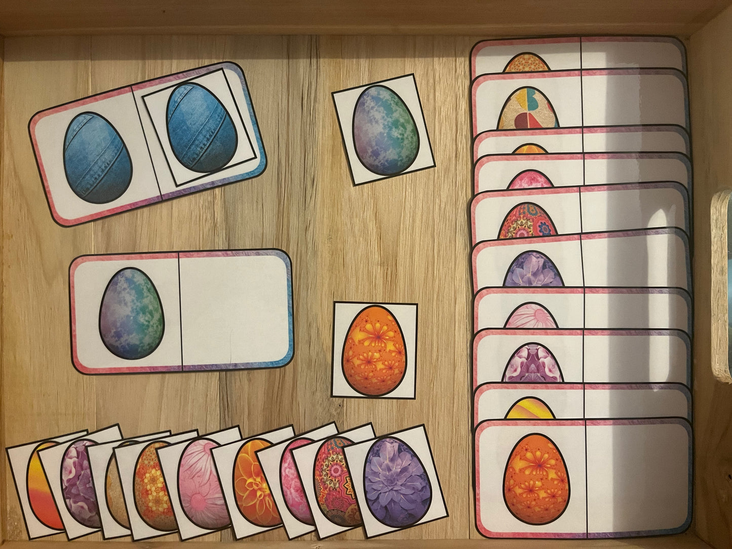 paire d'oeufs de pâques