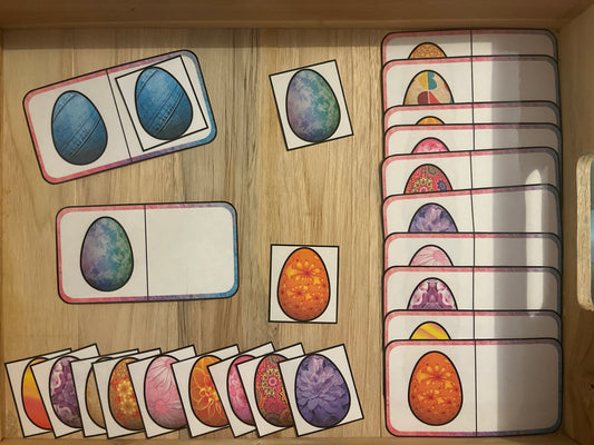 paire d'oeufs de pâques